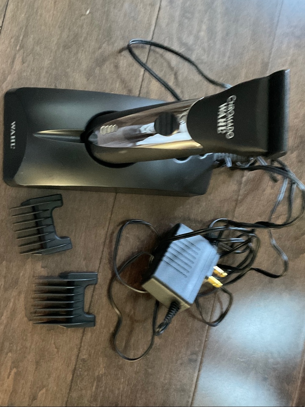 Wahl Chrome Pro Corded Trimmer - Black & Silver